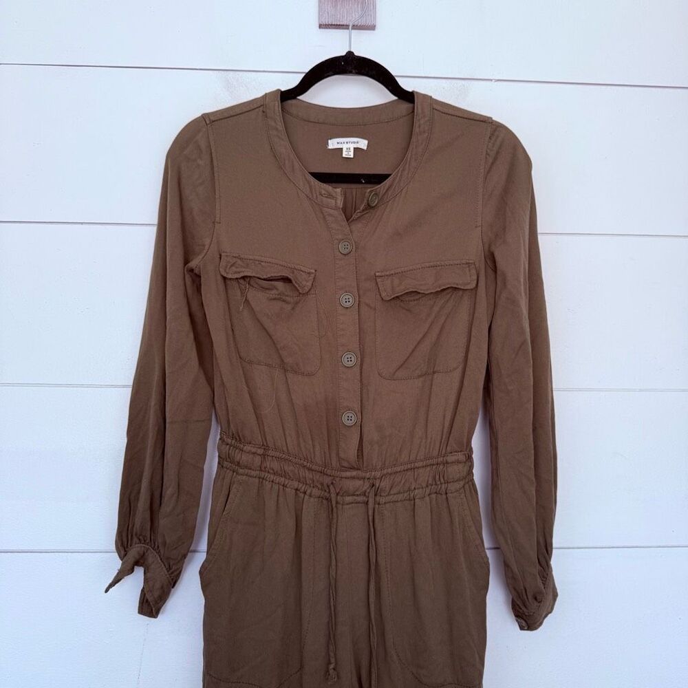Max Studio Women’s XS Olive Green Jumpsuit